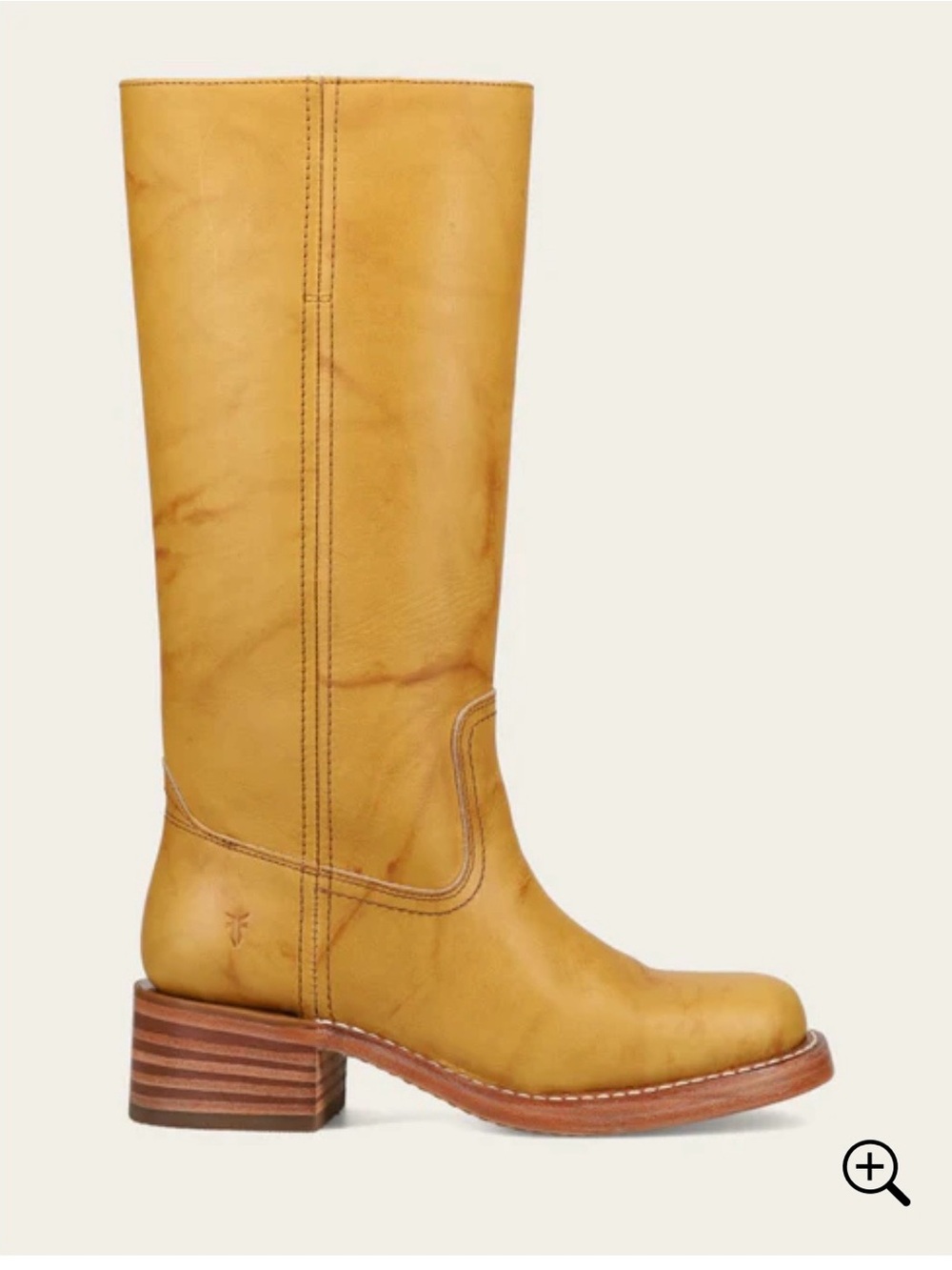 FRYE Campus 14L Boots in Banana - Picture 2 of 8